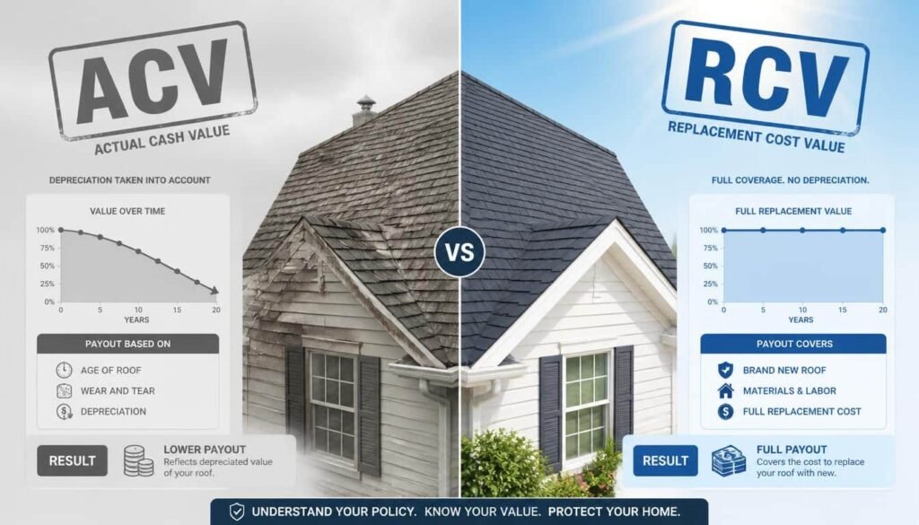 Storm Damage Roof Insurance Claim Calculator